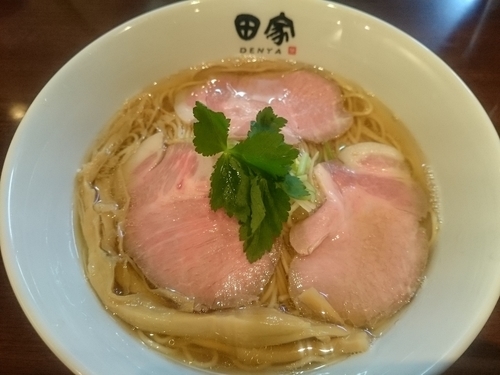 「【限定】煮干そば（白醤油version）￥750」@中華そば田家 ふくふくの写真