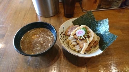「濃厚魚介つけ麺特製　1,050円」@馳走麺 狸穴の写真