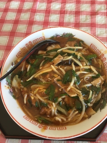 「スタミナあんかけらあめん（750¥）」@あんかけらーめん にら屋の写真