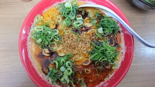 「【限定】黒濃厚坦々麺+熱血チヤーシュー丼」@熱血らーめん in Yokohamaの写真