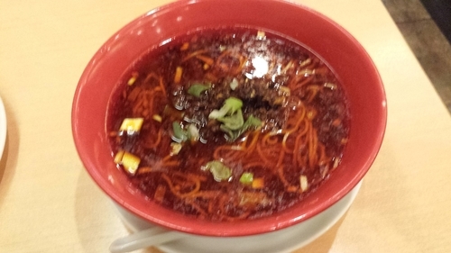 「四川風タンタンメン972円カニ肉チャーハン972円」@福満園 本店の写真