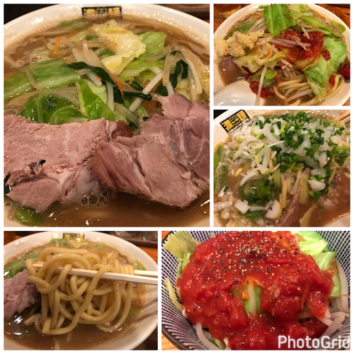 「濃菜麺 750円＋トマベジ100円＋ニンニク 20円」@濃菜麺 井の庄の写真