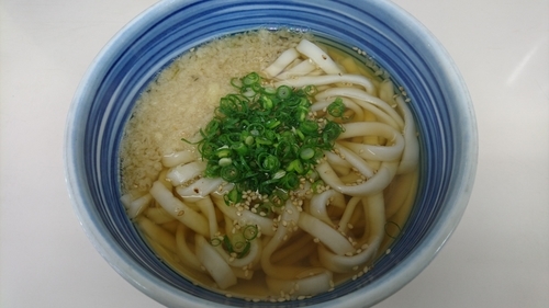 「かけうどん　４２０円」@白河そばの写真