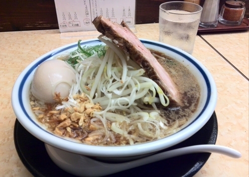 「醤油ラーメン 1296円 + 煮玉子 108円」@神名備の写真