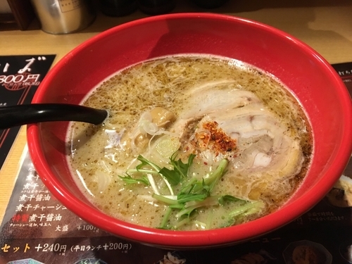 「濃厚鶏白湯」@鶏そば 一休 八木店の写真