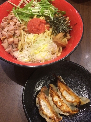 「明太子油そば」@釜炊きとんこつ 品川製麺所 新宿2丁目店の写真