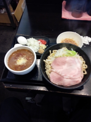 「カレーつけ麺大盛り」@つけ麺 どでんの写真