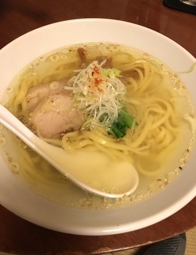 「中華そば 塩 ￥650 (を太麺で）」@酒・麺処 らん亭の写真