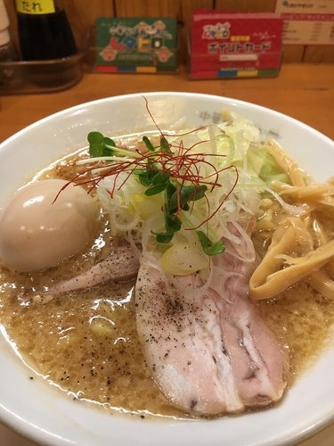 「【限定】エヘヘ背脂味噌ラーメン￥850(煮卵は別)」@中華そば ムタヒロ 大阪福島店の写真