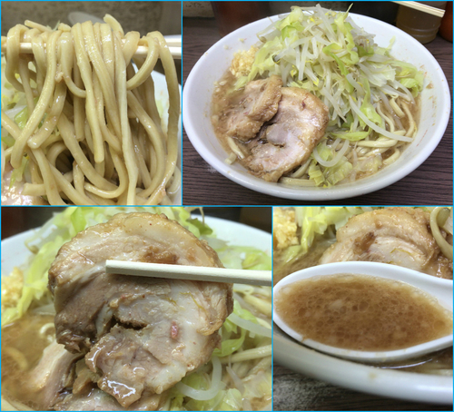 「小ラーメン（麺カタメ・ニンニク）¥690」@ラーメン二郎 横浜関内店の写真