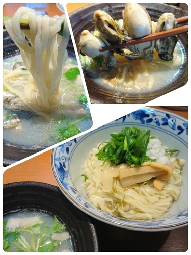「【限定】どぅるん昆布がけ牡蠣つけ麺 900円」@㐂九八 ～garage～の写真