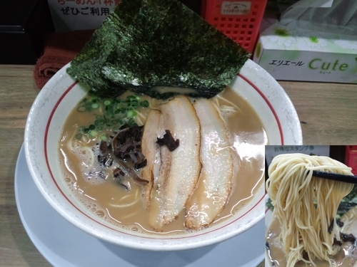 「ラーメンバリカタ680円」@麺場 絆1048の写真