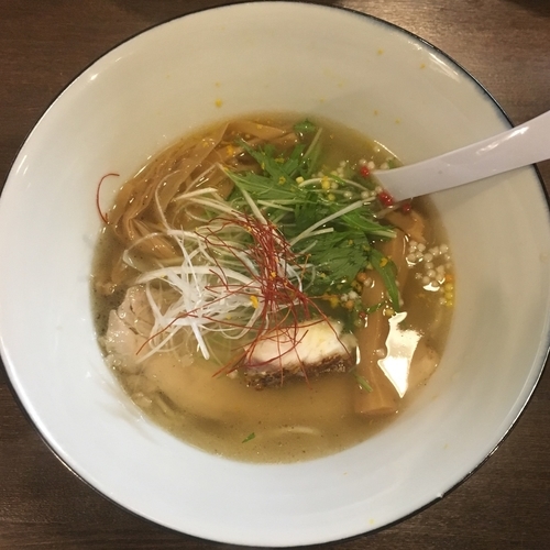 「真鯛 塩 soba 寿 (900円)」@らぁ麺BAR 錦 iwamotoの写真