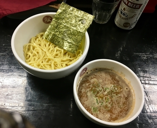 「最凶秋刀魚煮干つけ麺【祝日限定】 850円」@豚らーめん 獣道の写真