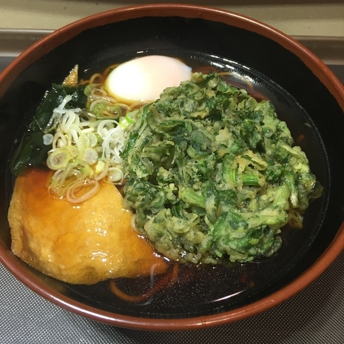 「朝そば（￥320）＋春菊天（￥120）」@名代富士そば 五反田店の写真