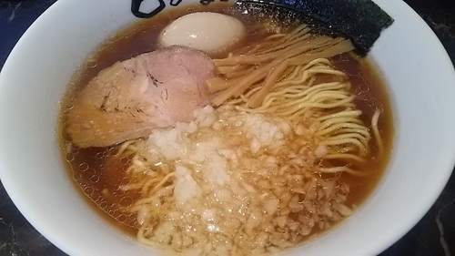 「ラーメン➕味たま」@麺屋 ひとつなぎの写真