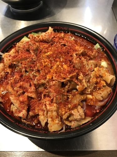 「鬼紅ラーメン」@麺創研 紅 国分寺の写真