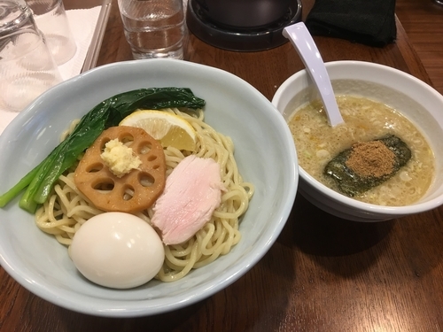 「鶏白湯つけ麺 800円 中盛り無料 味玉 100円」@鶏ラーメン TOKUの写真