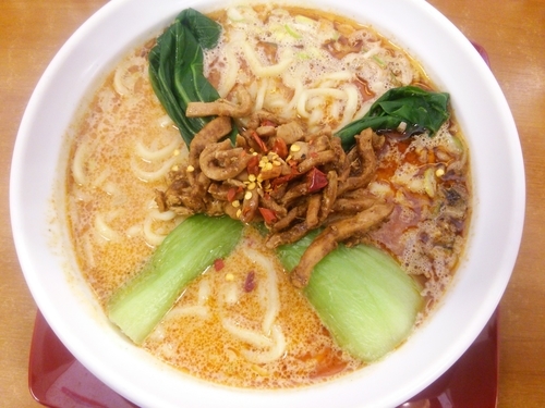 「坦々麺（太麺）＋大盛＋辛味（獄辛）」@らーめん我礫の写真