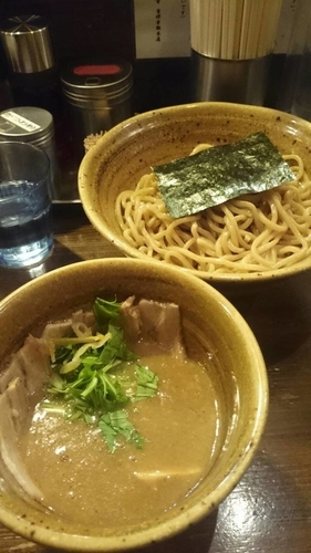 「ベジポタつけ麺＋肉」@つけ麺 えん寺 吉祥寺総本店の写真