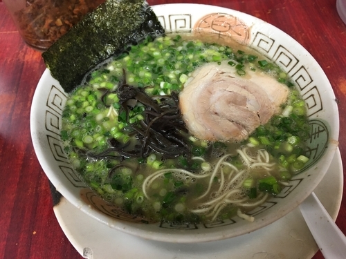 「ねぎらーめん」@博多長浜らーめん 楓神の写真