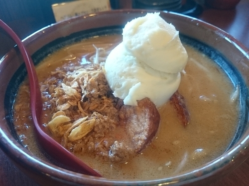 「雪だるまラーメン ￥860」@蔵出し味噌 麺場壱歩 入間店の写真