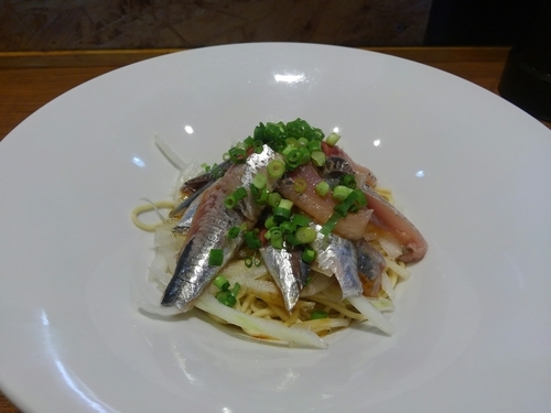 「いわしそば(390円)+特濃いか煮干しそば(800円)」@寿製麺よしかわ 川越店の写真