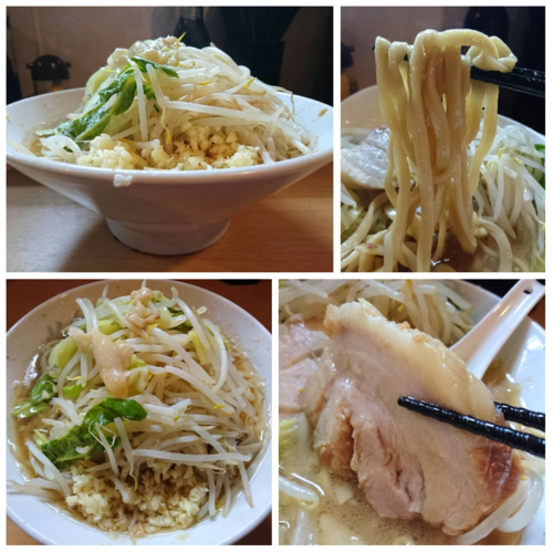 「ミニラーメン（ニンニク，アブラ）」@豚星。の写真
