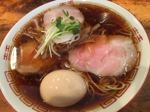 「味玉中華そば880円、煮干しそば780円」@中華そば しば田の写真