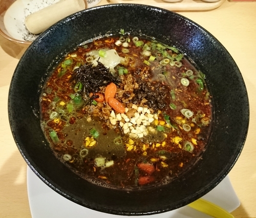 「ブラック担々麺(3辛)880円」@Tokyo担々麺RAINBOWの写真