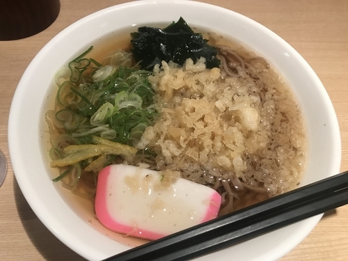 「たぬきそば【460円】」@立ち食い蕎麦 あずさの写真