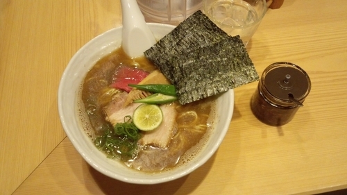 「煮干醤油SOBA大」@銀座 篝の写真