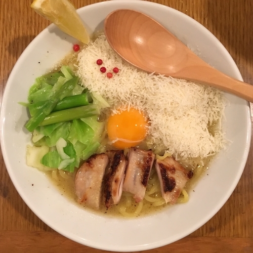 「トリポターナ (820円) チーズ増し (100円)」@鶏ポタラーメン THANK 大門店の写真