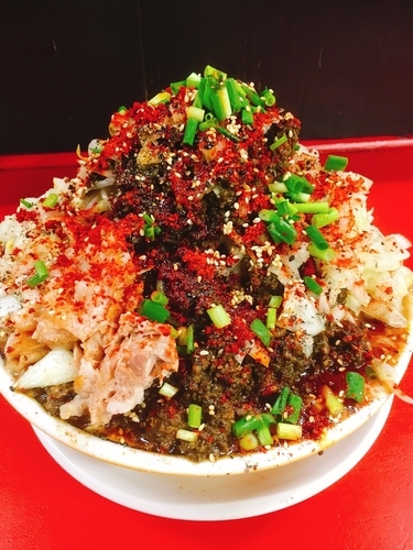 「担々麺 100g辛さ増し増し 野菜増し」@豚男 -BUTAMEN-の写真