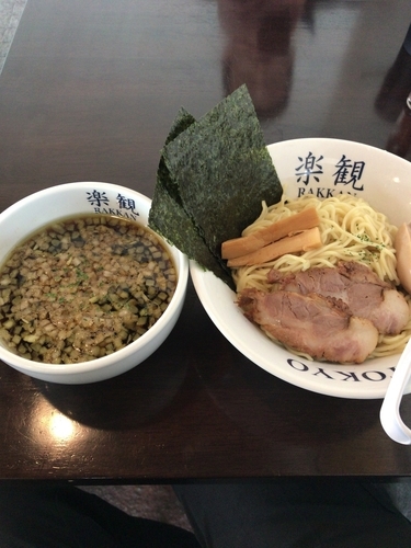 「琥珀つけ麺」@楽観 立川の写真