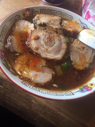 「アリランチャーシュー 中 （辛）1,250円」@アリランらあめん 八平の写真