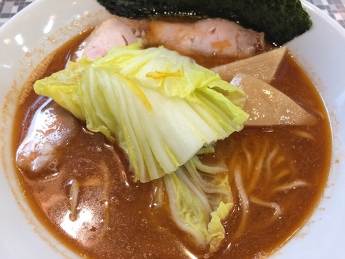 「[限定]濃縮海老出汁らーめん＋替え玉」@鮮魚らーめん 五ノ神水産の写真