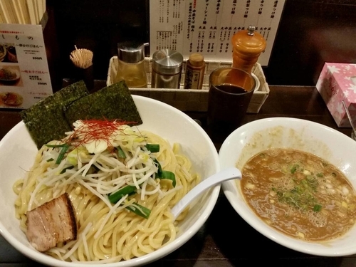 「濃厚味噌つけ麺　特盛」@銀座 朧月 目黒処の写真