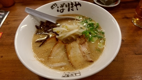 「ばりきめん(並盛・100g)670円→0円」@八番山 博多らーめん ばりきや 前橋店の写真