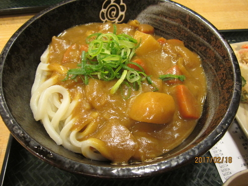 「カレーうどん（大）６３０円」@はなまるうどん 足利駅前店の写真