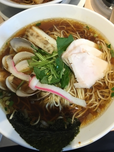 「蛤SOBA」@むぎとオリーブ マーチエキュート神田万世橋店の写真