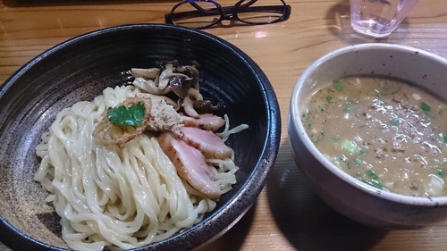 「【数量限定】鴨白湯つけそば」@はりけんラーメン 南店の写真