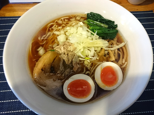 「【限定】長岡風 生姜中華そば+味玉」@中華蕎麦 はざまの写真