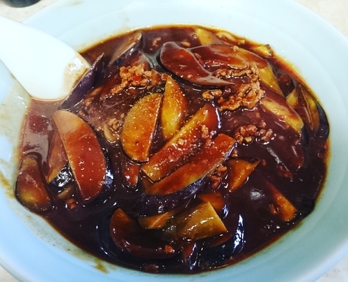 「なす麻婆らーめん（600円）」@中山楼の写真