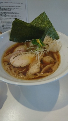 「極み 鶏醤油そば ￥1000」@鶏そば朱雀の写真