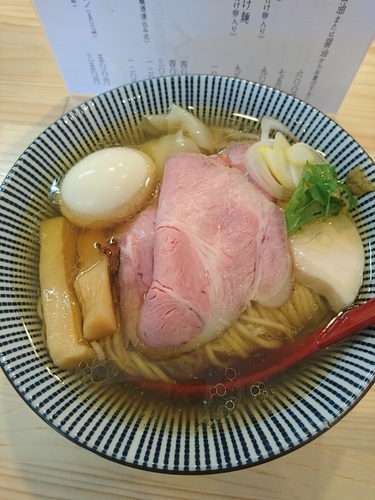「(松)特級中華そば 白醤油 900円」@自家製麺 くろ松の写真