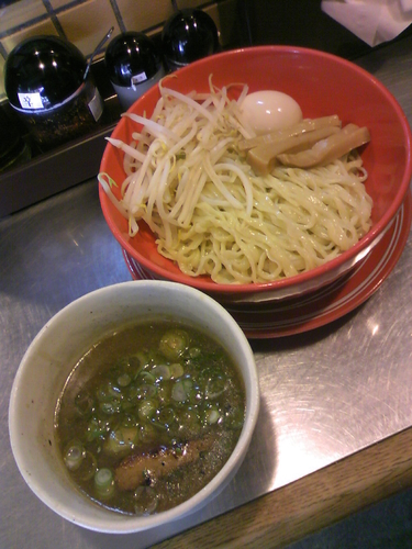 「つけ麵（クーポンモヤシ）７８０円」@賀丸屋の写真