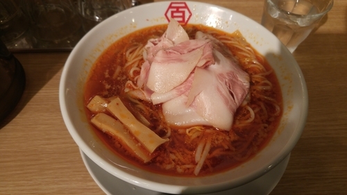 「肉汁中華そば(旨辛) ネギ抜き」@百年本舗 秋葉原総本店の写真