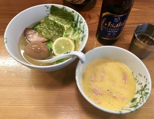 「冬ボナーラつけ麺【平日限定】+味玉」@ロ麺ズの写真
