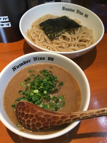 「濃厚つけ麺(熱盛)800円」@麺Dining Number Nine 09の写真
